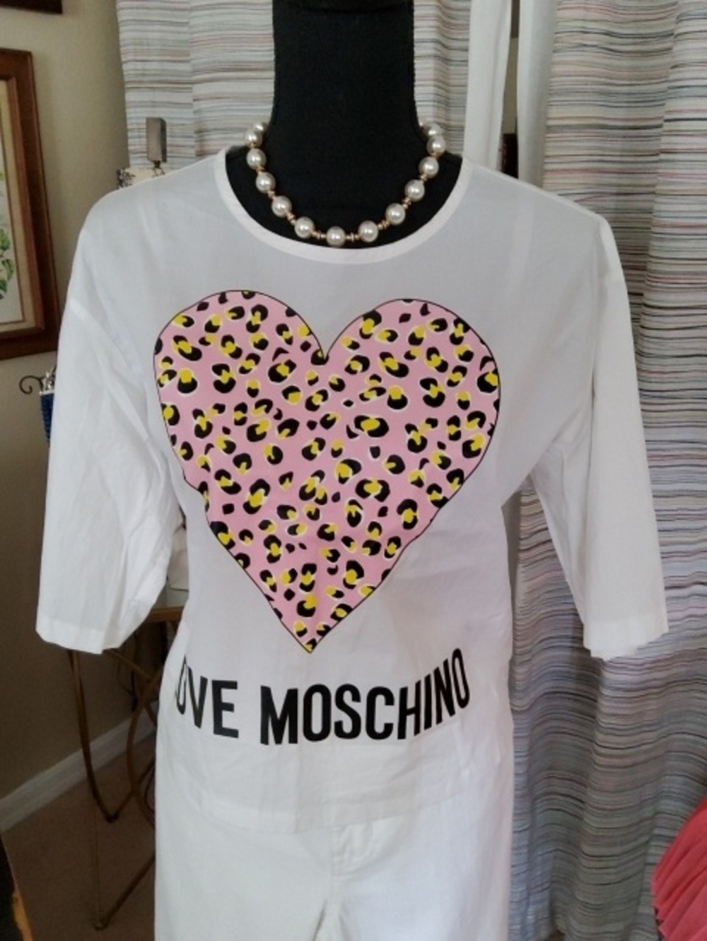 Love Moschino Cotton Crop Top.